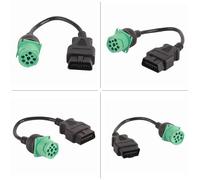 Yechiry Cable Adaptador de Diagnóstico de Camión OBD2 de 9 Pines Macho a 16 Pines para Motor Diésel para una Fácil Conversión, Compatible con Diagnóstico de Camiones, Hecho de Material de Alta
