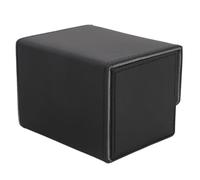 Yechiry Caja de Baraja de Cartas de Gran Capacidad, Estuche de Cuero PU con Cierre Magnético para Cartas de Juego, de Tarot, Almacenamiento Elegante (Black)