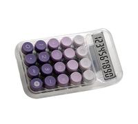 Yechiry Calculadora Clara Pantalla Grande Elegante Mecánica para Oficina en Casa Portátil Ligero 3,7x5,9 Pulgadas (Purple)