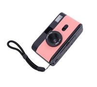 Yechiry Cámara Fotográfica Nostálgica de 35 Mm, Cámara Retro Reutilizable y Portátil con Flash Incorporado y 27 Películas de Colores, Herramienta Fotográfica Ligera Duradera (Roseate Negro)