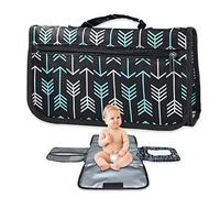 Yechiry Cambiador Portátil para bebé, Cambiador de Pañales Plegable de Viaje, Alfombrilla de Almohada de Espuma Viscoelástica con Bolsillos de Almacenamiento y Diseño Impermeable, Ideal para Recién