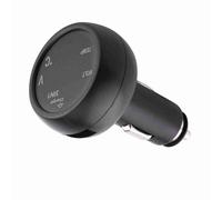 Yechiry Cargador de Coche USB de Alta on Voltímetro, Termómetro, Salida de 5V 2.1A para Carga Rápida (Azul rojo)