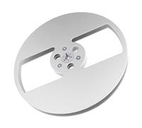 Yechiry Carrete de Cinta Vacía de 1/4 X 7 Pulgadas, Carrete de Recogida a Prueba de Viento de 2 Orificios de Aleación de Aluminio con Bridas NAB, Ajuste Universal para Reproductor de Cinta de