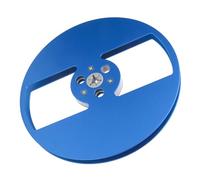Yechiry Carrete de Cinta Vacía de 1/4 X 7 Pulgadas, Carrete de Recogida a Prueba de Viento de 2 Orificios de Aleación de Aluminio con Bridas NAB, Ajuste Universal para Reproductor de Cinta de