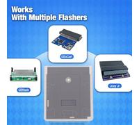 Yechiry Cartucho Flash para Consola de Juegos GBC, Carro Flash RTC Regrabable de 8 MB y 1 Mbit, Cartucho Game Boy para SP, GB Micro, DS y Game Boy Player