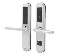 Yechiry Cerradura de Puerta Electrónica Inteligente 4 en 1 Entrada sin Llave, Contraseña de Huella Digital Tarjeta IC, Algoritmo de Huella Digital Táctil 360, Contraseña Virtual Anti Mirones,
