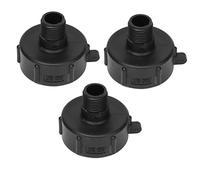 Yechiry Conector de Tanque IBC de 3 Uds, Adaptador de Rosca G3/4, Accesorio de Drenaje de Plástico ABS Duradero para Tanques IBC, Adaptador de Alta Dureza (S60*BUT)