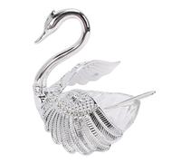 Yechiry Contenedor de Azúcar en Forma de Cisne, Hogar, Cocina, Cafetería, Restaurante, Mesa de Comedor, Adorno Decorativo con Cuchara, Tarro de Almacenamiento de Vidrio para Azúcar, Sal, (Estilo 7)