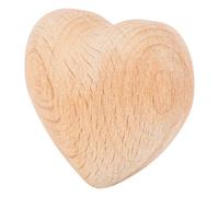 Yechiry Corazón Tallado en Madera, Colgante de Corazón de Madera Hecho a Mano, Decoración sin Pintar de de Haya con Grano de único, Ideal para Decoración del Hogar de Regalo