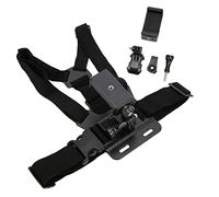 Yechiry Correa Ajustable para Arnés de Montaje en el Pecho para Teléfono Móvil, para una Experiencia de Disparo Inmersiva, para Esquiar y Surfear, Material ABS