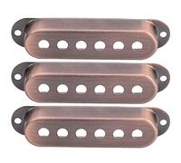Yechiry Cubierta de Pastilla de Bobina Simple de 3 Piezas, Cubierta de Pastilla de Guitarra de Latón para Guitarra Eléctrica ST SQ, Cubiertas de de Diseño Profesional, Ideal para Personalización de