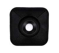 Yechiry Cuenco para Lamer Perros con Bola, Tapete de Silicona para Alimentación Lenta, Fomenta Lamer para una Comida Saludable, Adecuado para Todos los Tamaños, 25x25x7cm (Black)
