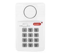 Yechiry de Alarma de Puerta con Botón de Pánico, Teclado de Seguridad ABS Premium para Oficina en Casa, 5,2x3,1x1,4 Pulgadas