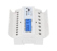 Yechiry DTS6619 016 Contador de Energía Trifásico para Paneles | Monitor de Potencia LCD 7P, Pantalla Retroiluminada, Lectura Remota , Clase 1, Montaje en Riel DIN
