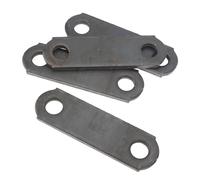 Yechiry Enlaces de Correa de Grillete de Resorte Para Remolque, Resistentes, 4 Uds. Para Resortes de Hoja de Doble Ojo, Acero Galvanizado de 3 1/8 Pulgadas de Longitud