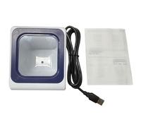 Yechiry Escáner de Códigos de Barras de Escritorio, Lector de Códigos de Barras QR 1D 2D con Cable USB, Escáner de QR Plug and Play con Instrucción de Voz, Ideal para Almacenes, Supermercados, Tiendas