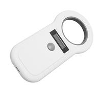 Yechiry Escáner de Microchip para Mascotas, Lector Portátil Inalámbrico de Alto Brillo para Identificación y Etiquetado de Animales, Material ABS (White)