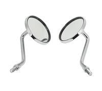 Yechiry Espejos Retrovisores Universales para Motocicleta de Alta Definición de 3,4 Pulgadas con Lentes Antideslumbrantes para Motocicletas - Aleación de Aluminio CNC Duradera, 2 Unidades (SILVER)