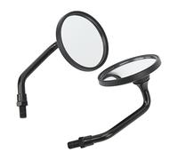 Yechiry Espejos Retrovisores Universales para Motocicleta de Alta Definición de 3,4 Pulgadas con Lentes Antideslumbrantes para Motocicletas - Aleación de Aluminio CNC Duradera, 2 Unidades (BLACK)