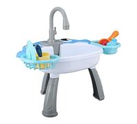 Yechiry Estanque de Pesca Eléctrico para Niños, Mesa de Agua con Batería de Borde Suave, Juguete con Cañas de Pescar y Cucharas, para Que Niños y Niñas Aprendan a Contar Hábitos (Estanque de Pesca