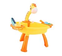 Yechiry Estanque de Pesca Eléctrico para Niños, Mesa de Agua con Batería de Borde Suave, Juguete con Cañas de Pescar y Cucharas, para Que Niños y Niñas Aprendan a Contar Hábitos (Estanque de Pesca
