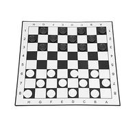 Yechiry Exquisito Juego de Damas con Tablero Plegable Portátil para Jugar en Casa y en Viajes, Adecuado para Todas Las Edades, 13 "x 13", Hecho de Plástico de