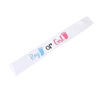 Yechiry Faja para Revelar Género de Niño o Niña, Cinta de Raso Azul y Rosa, Regalo de Recuerdo para Fiesta de bebé, 63x4 Pulgadas