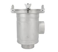 Yechiry Filtro de Agua de Acero Inoxidable 316 con Fondo | Filtración Eficiente, Minimiza la Ocupación de Espacio, Ligero con Rejillas Internas para Varios Tipos de Embarcaciones (L)