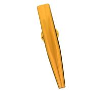 Yechiry Flauta Kazoo Duradera de Metal Fácil de Tocar para Niños Aluminio Plateado 4,72 X 0,98 Pulgadas Regalo Portátil Ligero Amantes de la Música (GOLD)