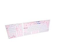 Yechiry Frosted Wear Pegatinas para Teclados Mecánicos de PVC, 84-108 Etiquetas para Teclas, Pegatinas Retro Transparentes para Teclas con Letras Inglesas, Ideales para Teclados Mecánicos