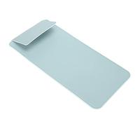 Yechiry Funda para Teclado K380, Funda Fina de Piel Sintética Portátil para Uso en Múltiples Dispositivos, Protección a Prueba de Polvo e Impermeable, Ideal para Viajar (azul claro+plata)