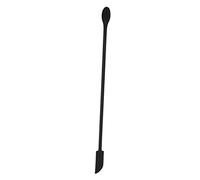 Yechiry Herramienta de Espátula de Maquillaje de Diseño sin Costuras, Raspador de Silicona de Doble Cara, Ideal para Diversas Aplicaciones en Viajes, Negro, 1 Pieza
