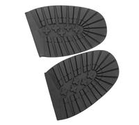 Yechiry Herramienta de Reparación de Zapatos con Suela de Talón Frontal de Goma Antideslizante para Aliviar el Dolor en el Pie 5 Pares Ideal para Prolongar la Vida útil del Zapato (Antepié negro)