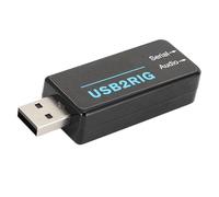 Yechiry Interfaz de Modos Digitales Confiable para Radioaficionados Tarjeta de Sonido con Puertos Duales de 3,5 Mm para Operadores Serios Material ABS Alimentado por USB