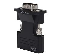 Yechiry Interfaz Multimedia de Alta Definición a Adaptador VGA Diseño Confiable y Duradero para Conexión de Audio y Video HD 1080P en Diversas Configuraciones (Black)