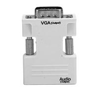 Yechiry Interfaz Multimedia de Alta Definición a Adaptador VGA Diseño Confiable y Duradero para Conexión de Audio y Video HD 1080P en Diversas Configuraciones (White)