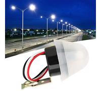 Yechiry Interruptor Automático de Alumbrado Público de 220 V, Interruptor de Control de Luz con Sensor de Fotocélula, Circuito de Retardo, Dispositivo de Diseño Resistente a la Intemperie para
