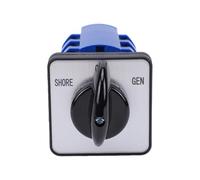Yechiry Interruptor de Transferencia Manual de 3 Posiciones y 63 Amperios, para Vehículos Recreativos, Camiones y barcos: Administre de Forma Segura las Fuentes de Energía