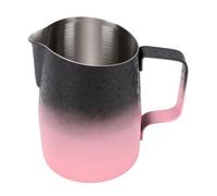 Yechiry Jarra para Espumar café de 450 Ml, Jarra para Espumar Leche de Acero Inoxidable con Pico de águila, Diseño Unibody para Barista Latte Art, Uso Diario de café Al (rosa degradado)
