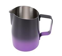 Yechiry Jarra para Espumar café de 450 Ml, Jarra para Espumar Leche de Acero Inoxidable con Pico de águila, Diseño Unibody para Barista Latte Art, Uso Diario de café Al (Púrpura degradado)