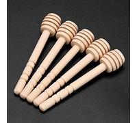 Yechiry Juego de 24 Palitos para Goteros de Miel, Utensilios de Cocina de Madera para Rociadores de Jarabe de Miel y Más, de 8 Cm a 16 Cm (10cm)