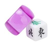 Yechiry Juego de Dados Mahjong de 5 Piezas con Material Plástico Duradero para Casino y Juegos de Mesa, Dados de Dirección del Viento Este, Suroeste, Norte, Ligeros y Portátiles (#1)