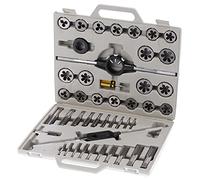 Yechiry Juego de Matrices de Machos de 45 Piezas, Herramientas de Procesamiento de Roscas Mecanizadas CNC de Acero de Alta Velocidad con Caja de Almacenamiento, para Cortar Hierro (Métrico 16CM)