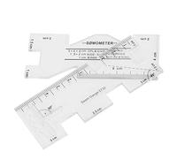 Yechiry Juego de Reglas de Patchwork, Mini Regla de Costura Duradera para Medir y Coser, Perfecta para Manualidades y Acolchar, 10 X 4 X 0,3 Cm, 2 Piezas