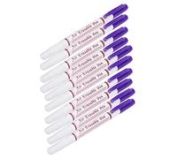 Yechiry Juego de Rotuladores Textiles de 10 Uds., Bolígrafos Borrables con Agua de Doble Cabezal para Sastrería, Ideal para Coser y Acolchar, Azul, Morado y Rojo (Violeta)
