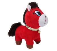 Yechiry Juguete de Peluche de Caballo, Decoración de Año Nuevo Chino, Lindo Muñeco de Peluche con Collar de Campana Juguetón, para Regalo Navideño, Compañero de Escritorio, Año del Caballo 2026