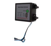 Yechiry Kit de Separación de Frenos Eléctricos del Remolque del de Ruptura de Prueba LED de 12V para Remolque Seguro Color Negro