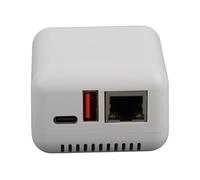 Yechiry LAN Print Share Server, Adaptador de Servidor de Impresión de Red USB 2.0, Impresión de Red Inalámbrica con Diseño Compacto para, para iOS (Enchufe de la UE)