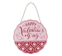 Yechiry Letrero de Bienvenida para Puerta de Entrada, Diseño de Corazones de Boj de 11.4 Pulgadas, Ideal para el Día de los Enamorados Ideal para Decorar el Porche Aniversario