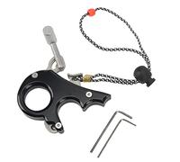 Yechiry Liberación del Pulgar con Agarre de 3 Dedos, Ayuda para la Liberación del de Aleación de Aluminio, Herramienta de Tiro con con Cuerda Señorita, Ideal para Compuesto Mano Izquierda Derecha